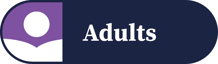 Adults landing page link hover button