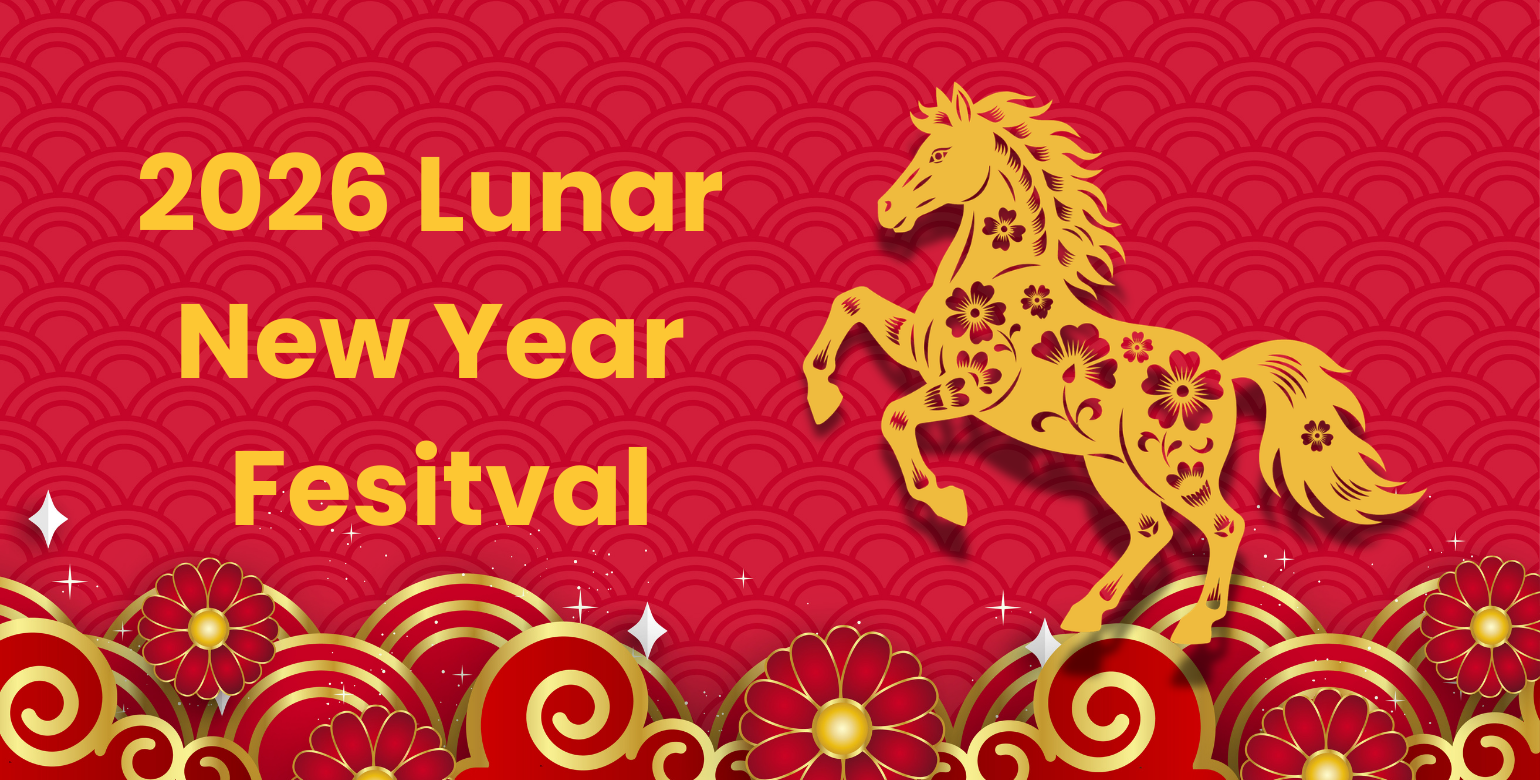 2026 Lunar New Year Festival Image of a horse representing the year of the horse