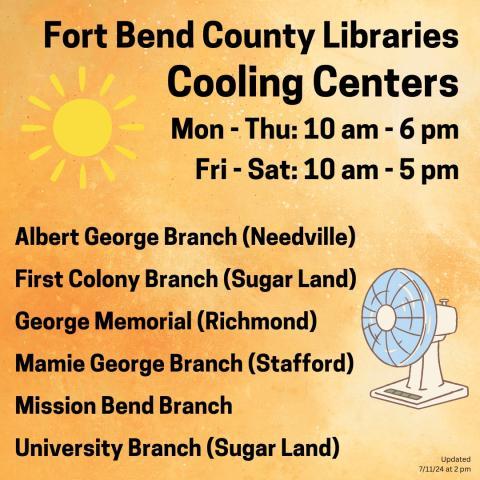 Cooling Center Hours