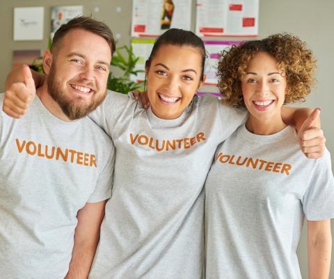 Three Volunteers