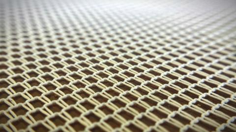 close up of romanian macrame