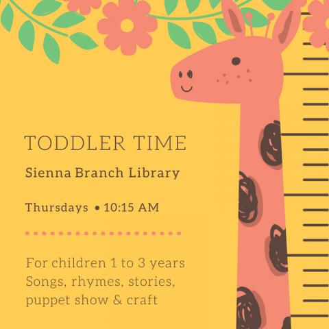 Toddler Time flyer