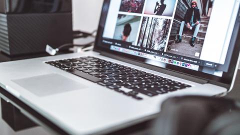 Photos on computer