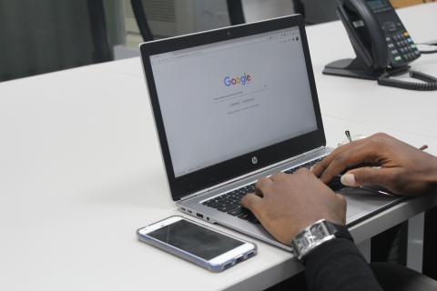 Person on their laptop