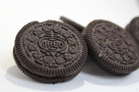 two oreo cookies 