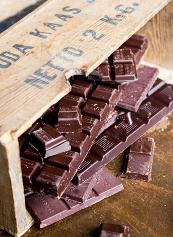 Chocolate up close