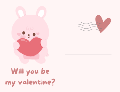 Image of a Valentine's Day postcard