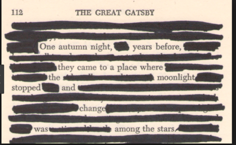 blackout poetry example thumbnail