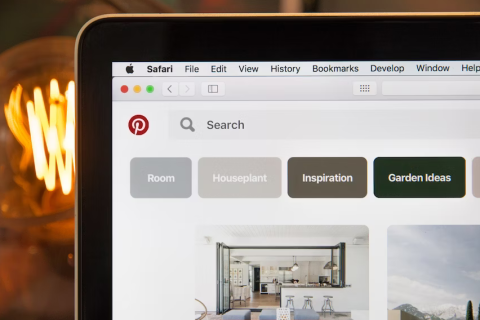 Photo of a computer screen on the website "Pinterest.com"