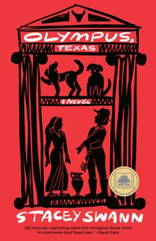 Cover of book "Olympus Texas" featuring a temple and people