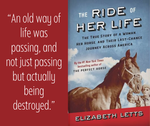 Quote on left: "An old way of life was passing, and not just passing but actually being destroyed."  Book cover on right.