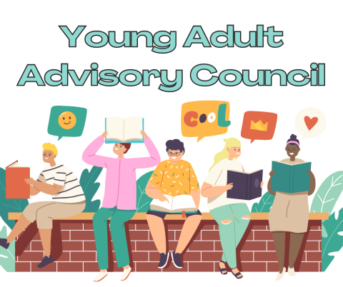 Logo for YAAC (teens sitting together talking)