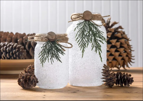 Frosted mason jar thumbnail