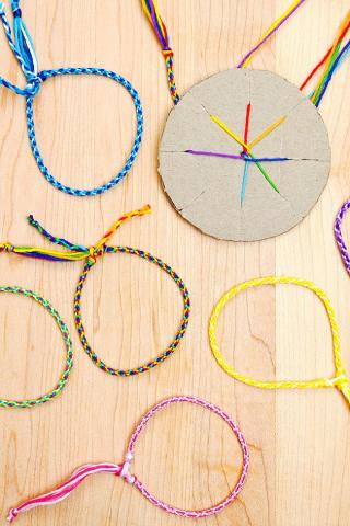 cardboard loom bracelet examples