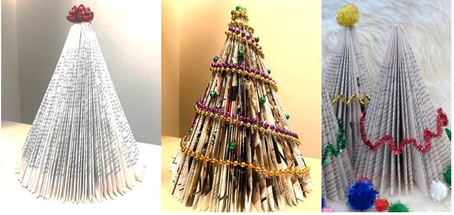 Recycled Book Trees