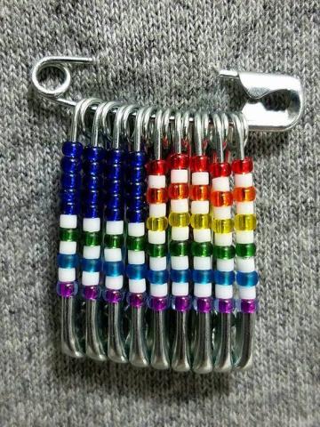 safety pin flag - pride
