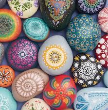 Various painted rocks