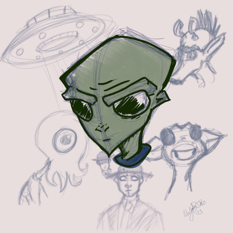 aliens sketch