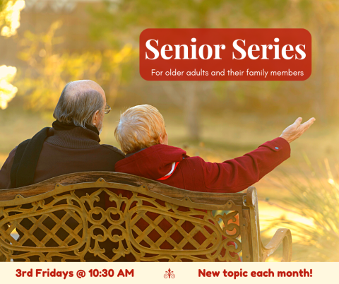 Older couple on a bench