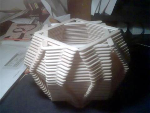 popsicle stick basket