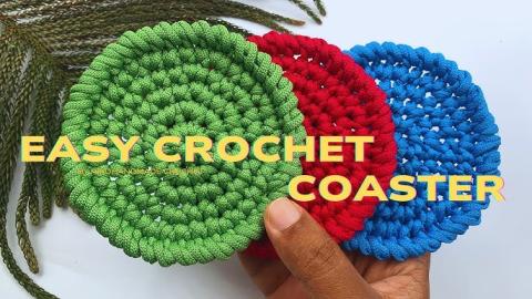 Crocheted coasters