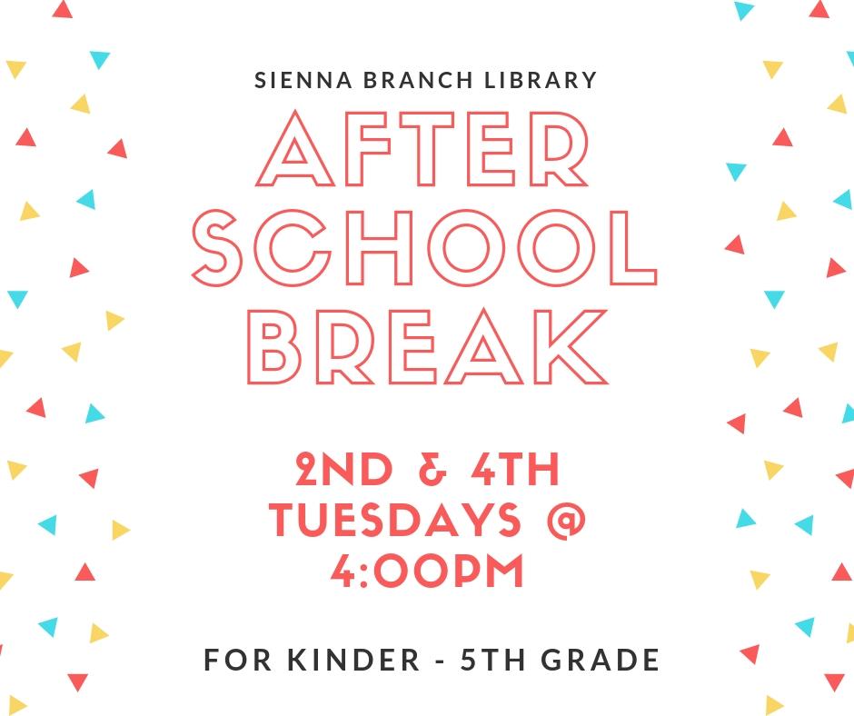 After School Break Flyer