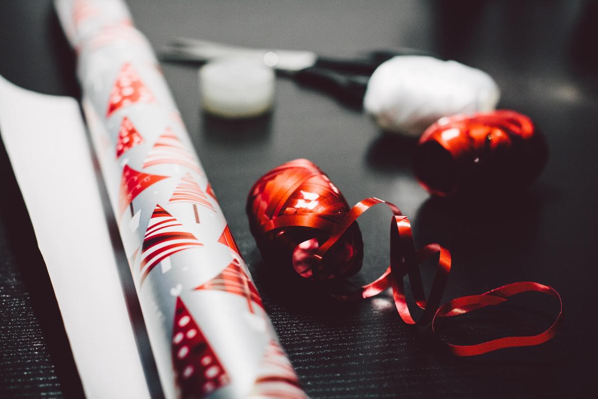 red and silver holiday decor