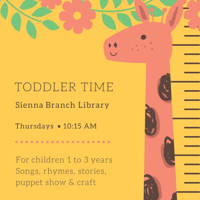 Toddler Time flyer