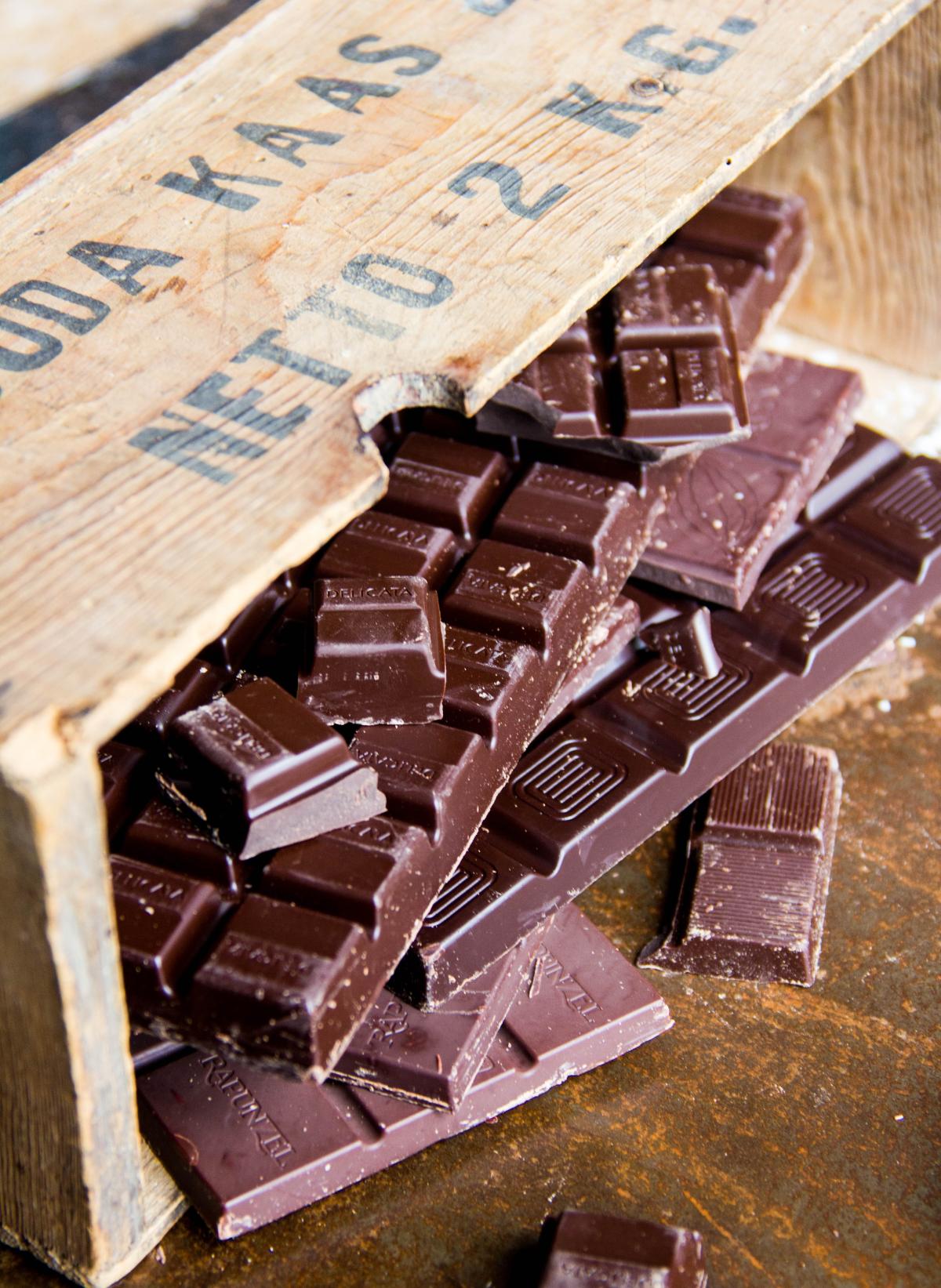 Chocolate up close