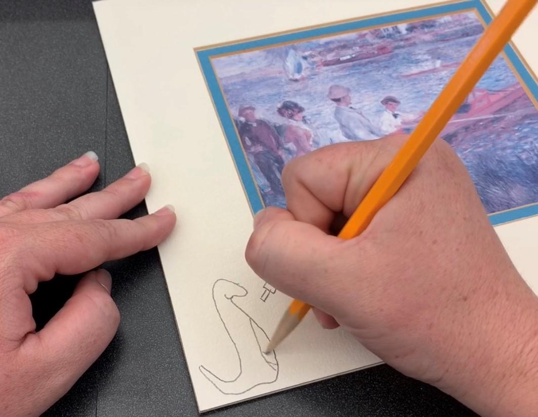 hands drawing with a pencil