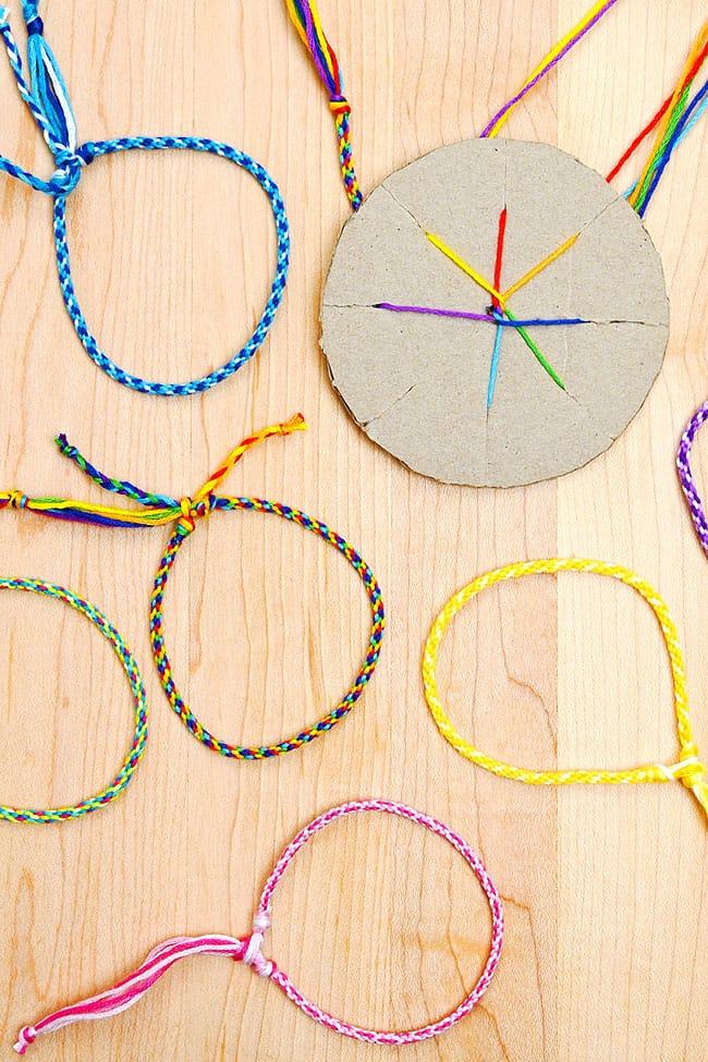 cardboard loom bracelet examples