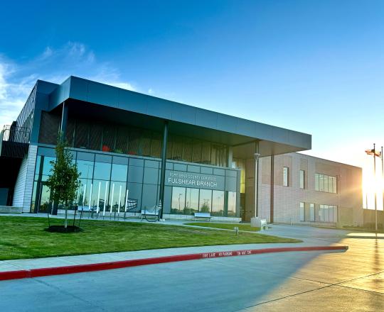 Front of Fulshear Branch Library building