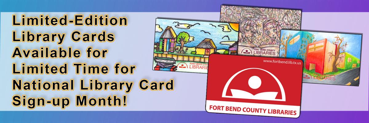 Limited-Edition Library Cards Available for Limited Time for National Library Card Sign-up Mont