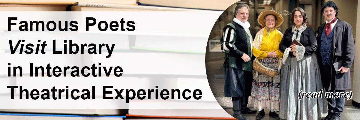 Famous Poets “Visit” Library in Interactive Theatrical Experience