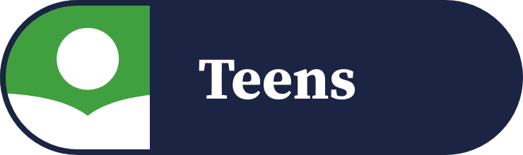 Teens landing page link hover button